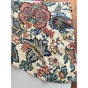 Vintage Waverly Home Fashions Floral Sweet Blue Violets Scalloped Valance